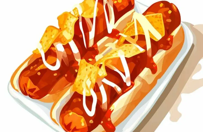 Currywurst mit Brötchen