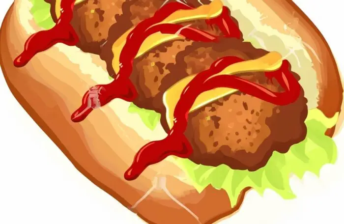 Frikadelle mit Brötchen