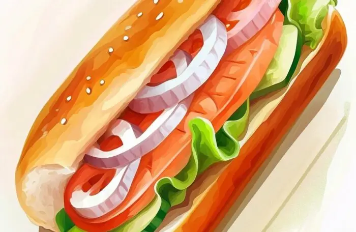 Hering- und Lachsbrötchen