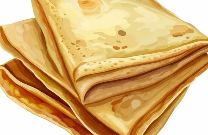 Pfannkuchen ohne Füllung